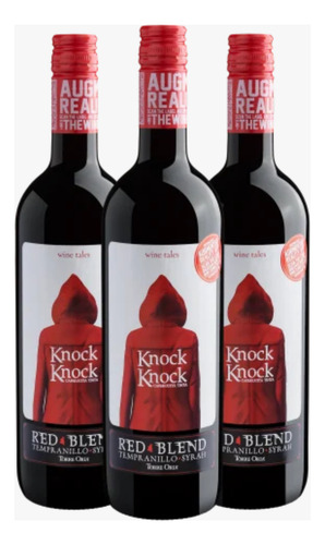 Vinho Espanhol Knock Knock Red Blend / Cx 6 Un.