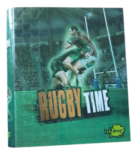 Carpeta Escolar A4 2 Aros Inkdrop Rugby Deportes Escolar Color