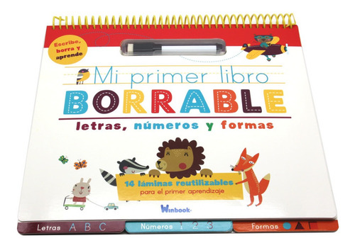 Mi Primer Libro Borrable Para Rayar Y Borrar Para Niños