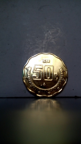 Imagen 6 de 8 de Moneda De 50 Centavos Mx Fecha Mal Acuñada (1598)