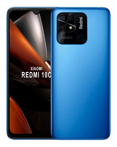 Celular Xiaomi Redmi 10c 4gb 128gb Azul Tranza