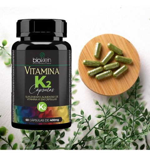 Vitamina K2 Mk7 - 60 Cápsulas Sabor Without Flavor