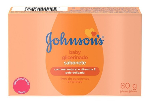 Johnson's Baby Sabonete Barra Glicerinado  Caixa 80g