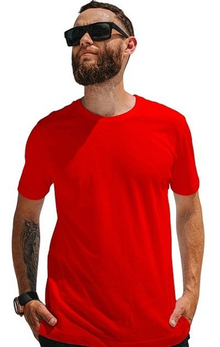 Polera Roja Para Estampar 100% Algodón Orgánico