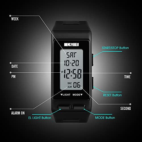 Relojes Para Hombres Deportes Digitales Relojes Rectangulare