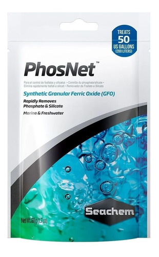 Seachem Phosnet 50g Elimina Fosfato Silicato Envíos 