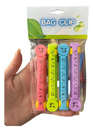 Clips Para Bolsas Sellado Fácil Alimento Conservación Cocina