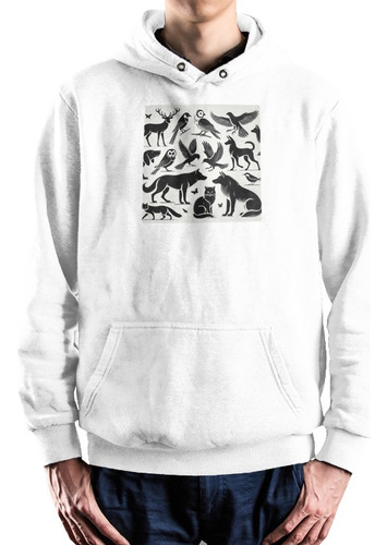 Sudadera Con Capucha Hombre Hoodie Blanca Botella De Vino
