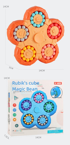 Juguete Magic Bean Gyro Cube Para Aliviar El Estrés Para Niñ