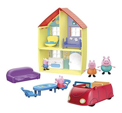 Peppa Pig Peppa's Adventures Peppa's Family Home Combo Toy,