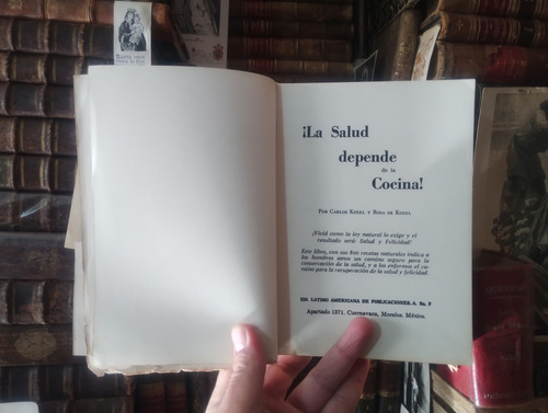 Carlos Kozel Rosa De Kozel La Salud Depende De La Cocina (Usado)