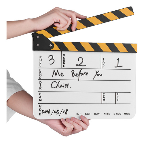 Scene Clapper Film, Acrílico, Director, Escena, Acción, Tabl