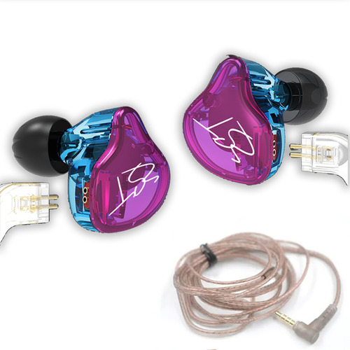 Auriculares In Ear Kz Zst Pro Dual Driver + Cable Extra Kz Representante Oficial Kz 