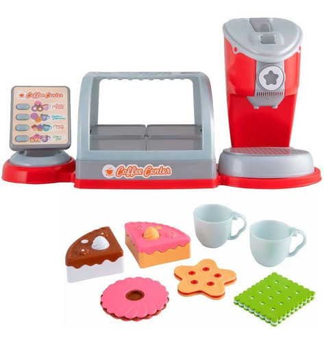 Cafetera infantil Coffee Center Calesita de juguete con agua