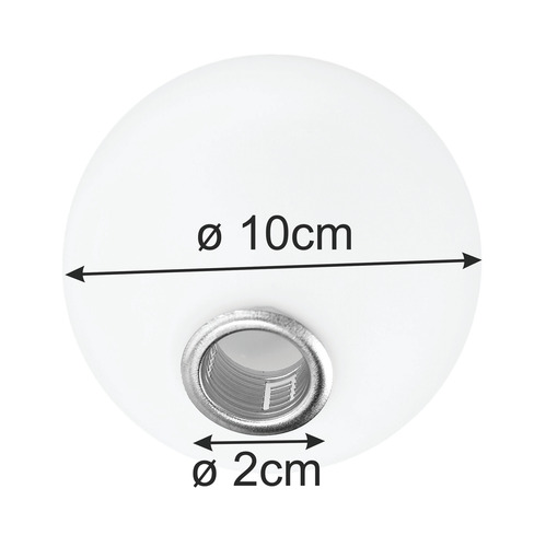Kit 16 Globo Bola Vidro 10cm Rosca Com Soquete G9