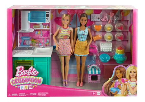 Barbie: Set De Juego - Horneando Pastel De Cumpleanos