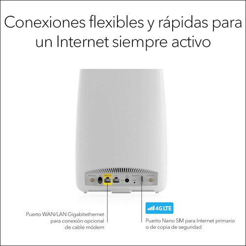 Netgear Orbi Lbr20-100eus - Router Wifi Tribanda Con Módem