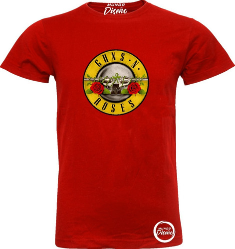 Polera De Hombre Manga Corta Guns N Roses Clasico