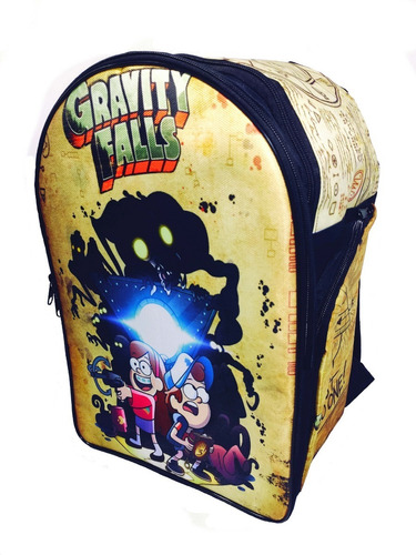 Imagen 1 de 2 de Gravity Falls Mochila Escolar Backpack Bill Cipher Dipper