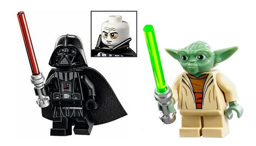 2 Minifiguras Star Wars Darth Vader Yoda Grievous Luke Kylo