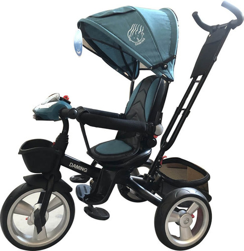 Triciclo Con Frenos Para Bebes/niños Asiento Gira 360g Luces