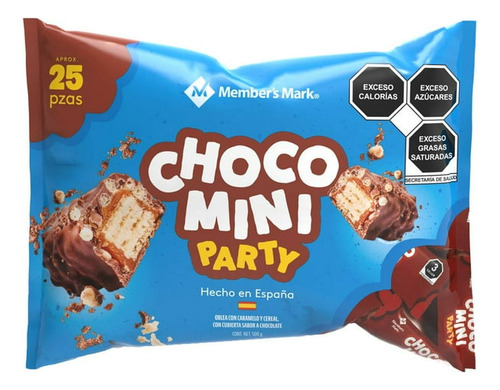 Choco Mini Party Oblea Con Caramelo Sabor Chocolate 500g