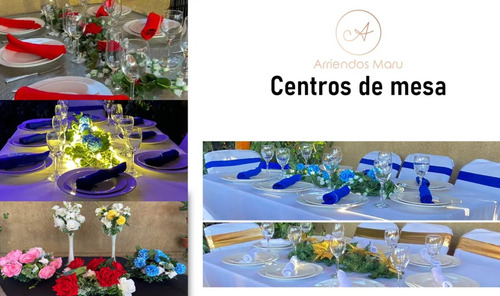 Imagen 10 de 10 de Arriendo Fundas, Manteles, Mesas, Sillas, Vajillas, Copas