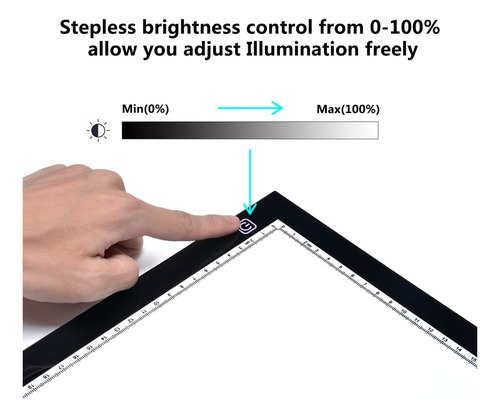 Agptek Nuevo A4 Led Artcraft Tracing Light Pad Área Ac...