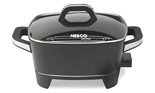 Nesco American Cosecha Es12 Extra Deep 12 Sartén Eléctrico N