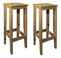 Comprar Combo 2 Banquetas Taburetes Comedor Silla Maciza Sajo