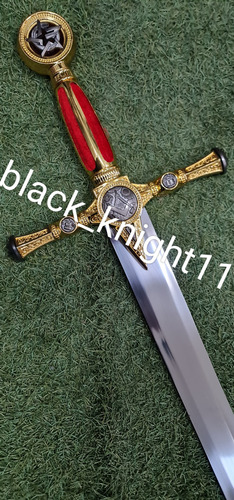 Espada Masonica Con Estrella Medieval Salomon Templario