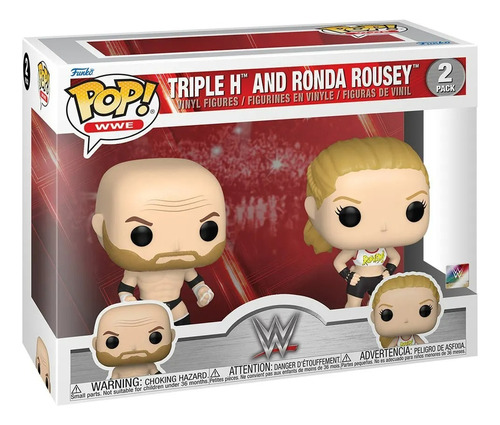 Funko Pop! Wwe - Triple H And Ronda Rousey 2 Pack