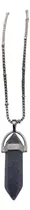 Comprar Collar Hexágono De Cuarzo Azul Natural Y Cadena Gruesa Acero