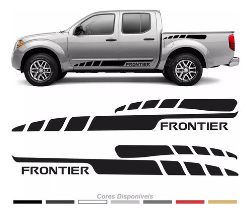 Kit Adhesivos  Calcos Laterales Nissan Frontier Front04