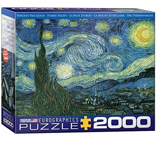 Eurographics Starry Night De Vincent Van Gogh Puzzle 2000 Pi