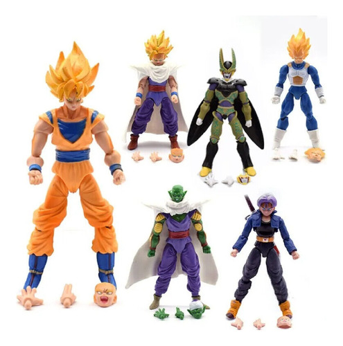 Muñeco Dragon Ball Z Articulado Colección Goku Cell Vegeta