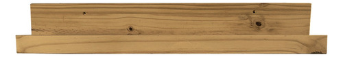 Estante Repisa Flotante Madera Maciza M2 100x12 Resistente Color Roble
