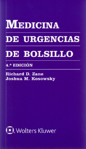 Zane Medicina De Urgencias De Bolsillo Original Y Nuevo