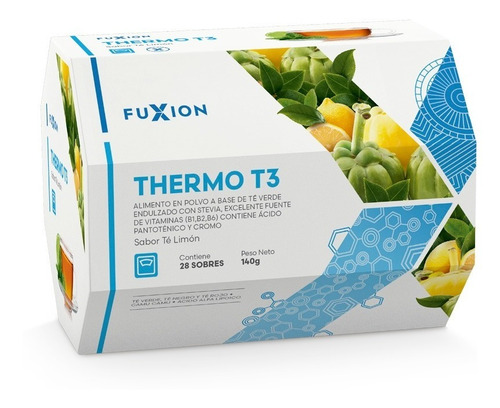 Termo Te Fuxion Quemador De Grasa Baja Peso 100% Natural