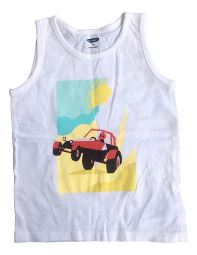 Remera Musculosa Niño Blanca Old Navy Talle 2 No Gap Hym