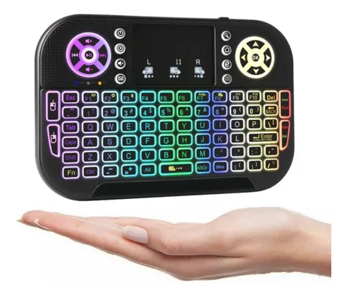 Mini Teclado Inalámbrico Diseño Ergonómico Con Touchpad