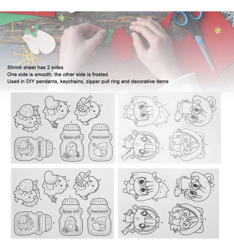 Kit De Láminas De Plástico Termorretráctiles, Láminas De Pel