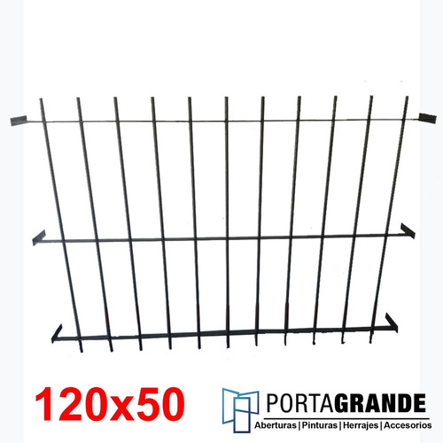 Reja Para Ventana 120x50 Barrote Hierro Del 12