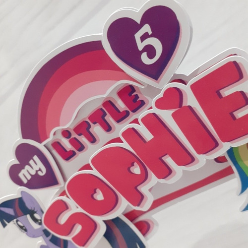Topper Cake 3d - Adorno Para Tortas - My Little Pony