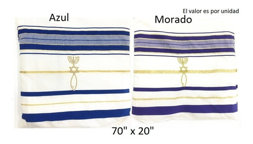 Talit O Tallit Judio Importados De Israel Morado