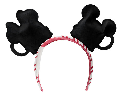 Mini Mochi de chocolate quente Loungefly Disney Minnie e Mickey Mouse. Cor: branco e vermelho