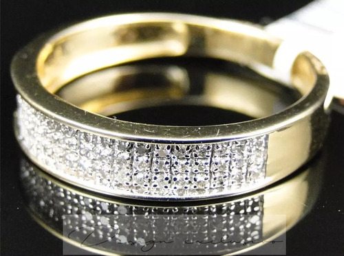 Anel Feminino De Ouro 18k750 Com 60 Diamantes Modelo Aliança