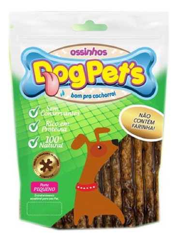 Petisco Dogpets Morder Roer Cães Palito Carne 500 Gramas