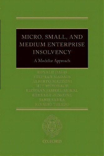 Micro, Small, And Medium Enterprise Insolvency, De Riz Mokal. Editorial Oxford University Press, Tapa Dura En Inglés