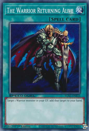 The Warrior Returning Alive (sgx1-ene13) Yu-gi-oh!